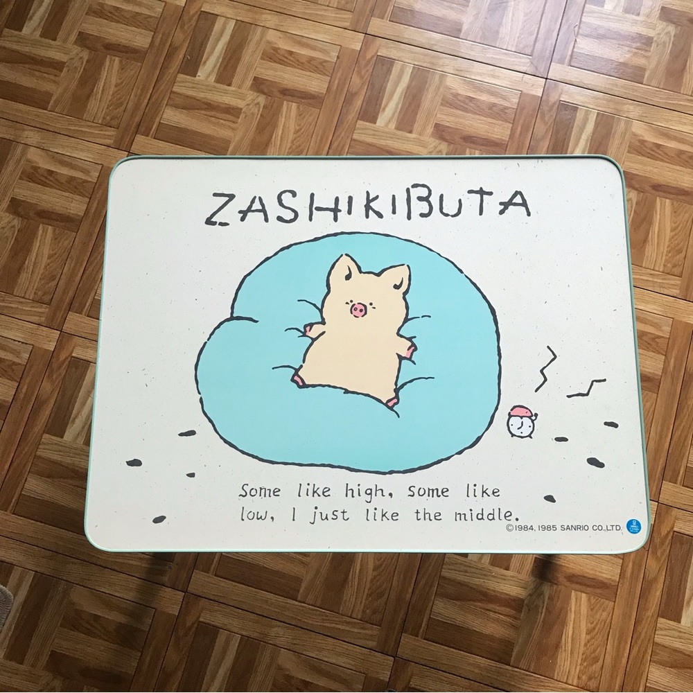 Vintage children table Sashikibuta character from Sanrio